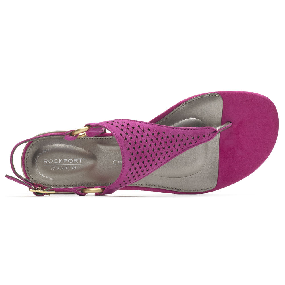 Rockport Sandaler Dam Rosa - Total Motion Zosia Thong - UHVQW5468